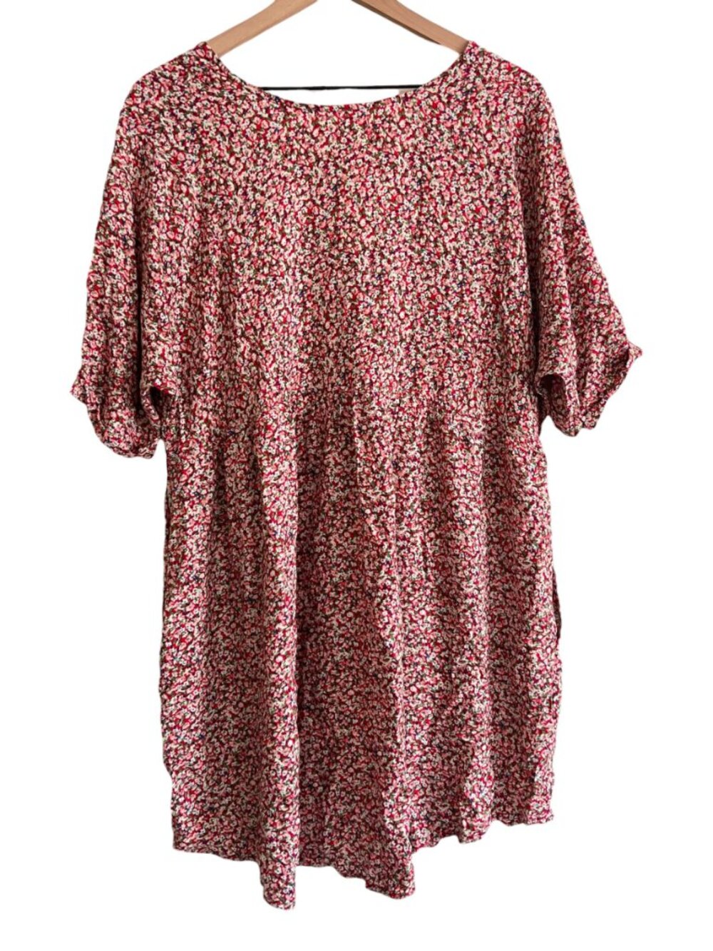 Natural Life Ditsy Floral Printed Stella V-Neck Babydoll Dress - Picture 6 of 6